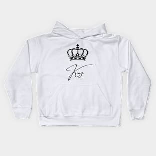 the king Kids Hoodie